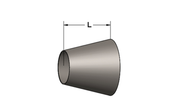 Exhaust Cone, Plain Both Ends