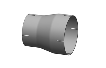 Exhaust Tube Reducer/Expander - Slotted ID Cuff