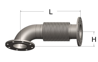 Exhaust Bellows Connector – Floating ANSI Pattern Flanges