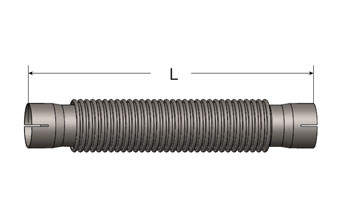 Flex Connector with Slotted ID Cuffs