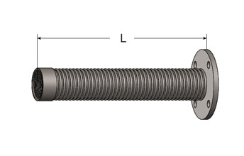 Flex Connector with Female NPT and ANSI Flange