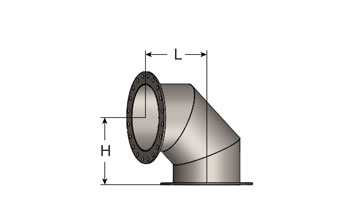 Mitred Elbow with ANSI Pattern Flanges