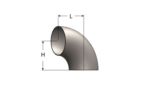 Formed exhaust elbow.