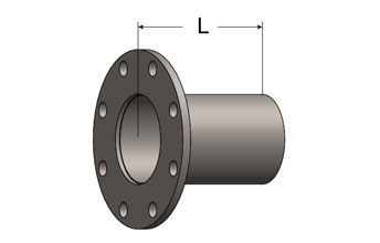 Exhaust Tubing with ANSI Pattern Flange